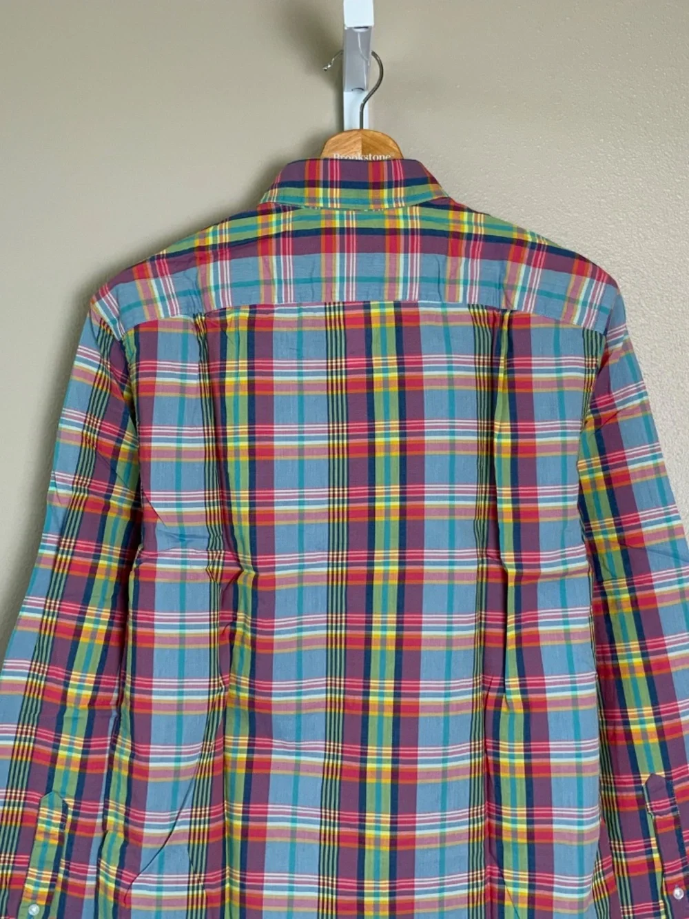 J. Crew Slim Madras Plaid Button Down Oxford Shirt